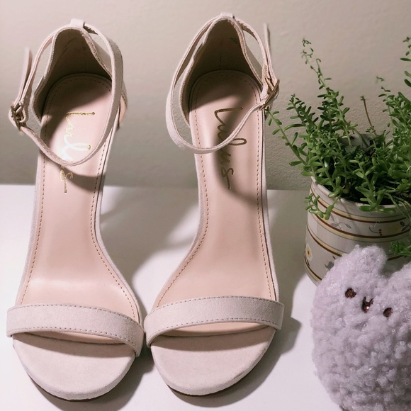 Lulu's Nude Strap Heels size 7.5 NWOT - Picture 3 of 3